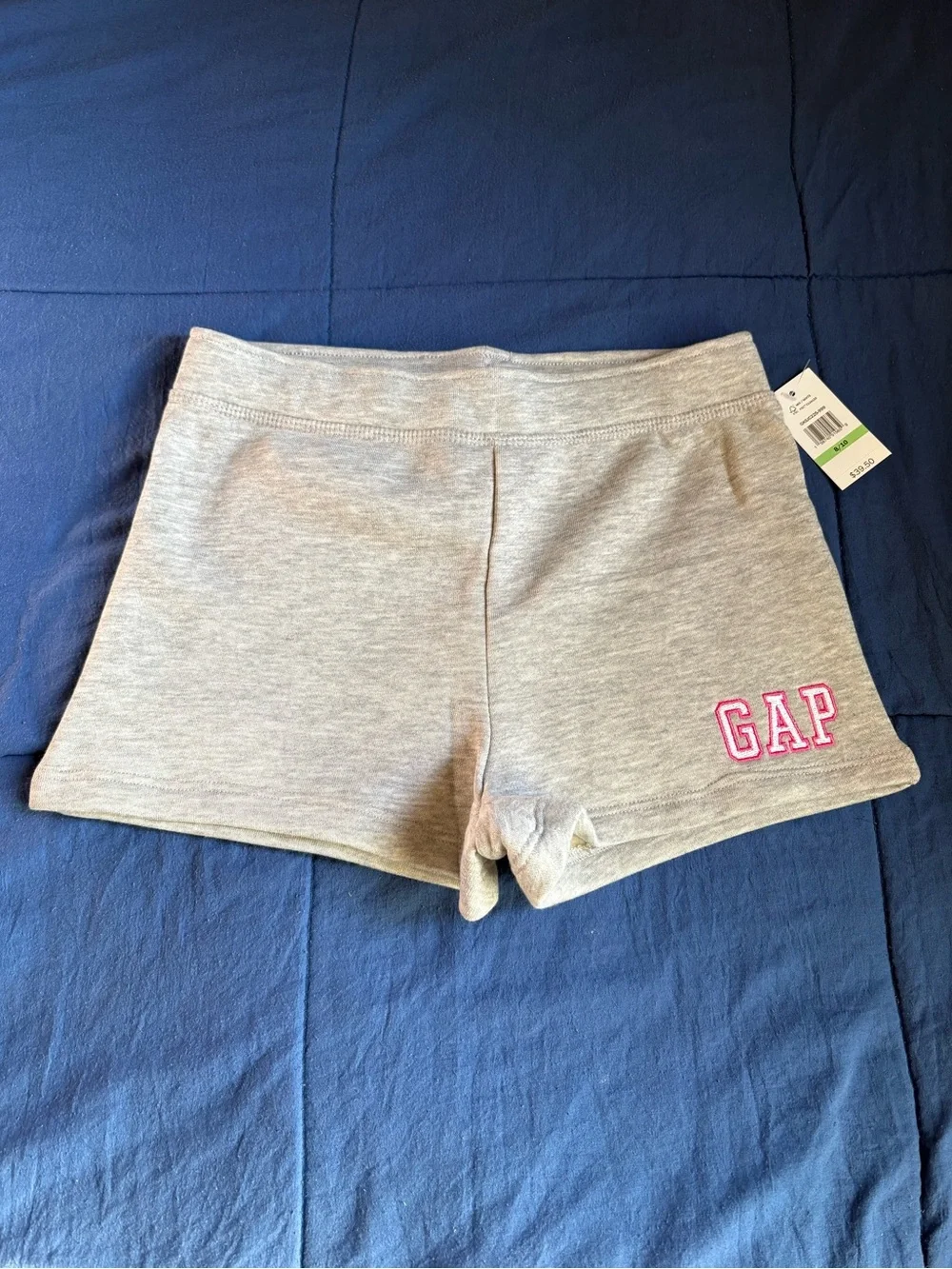 GAP Gray Athletic Lounge Shorts with Pink Logo